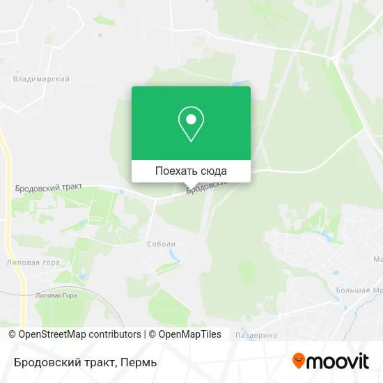 Карта Бродовский тракт