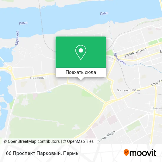 Карта 66 Проспект Парковый