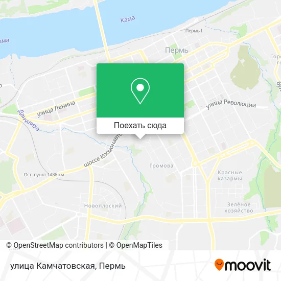 Карта улица Камчатовская