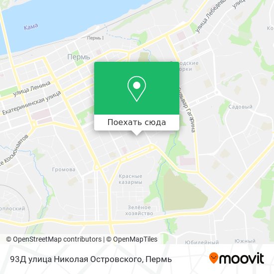 Карта 93Д улица Николая Островского