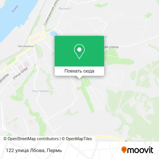 Карта 122 улица Лбова