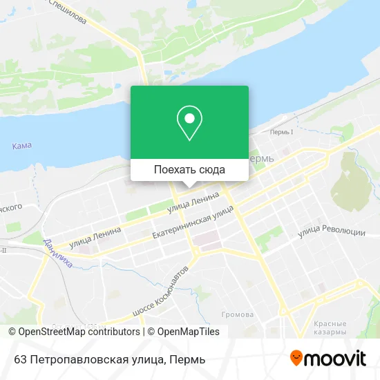 Карта 63 Петропавловская улица
