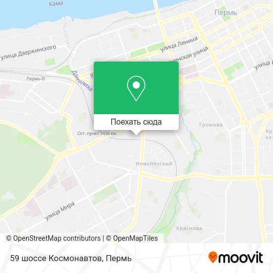 Карта 59 шоссе Космонавтов