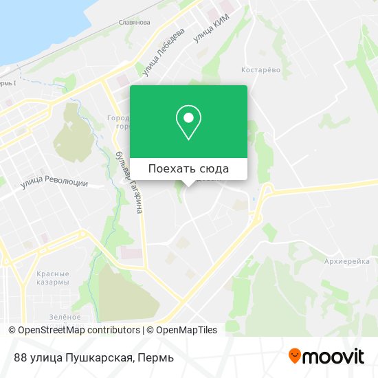 Карта 88 улица Пушкарская