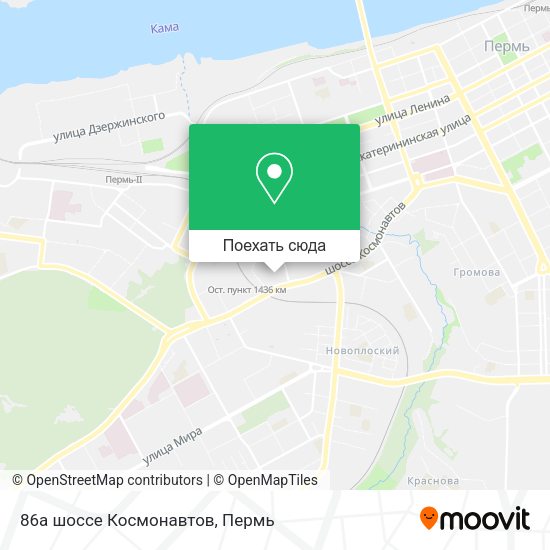Карта 86а шоссе Космонавтов