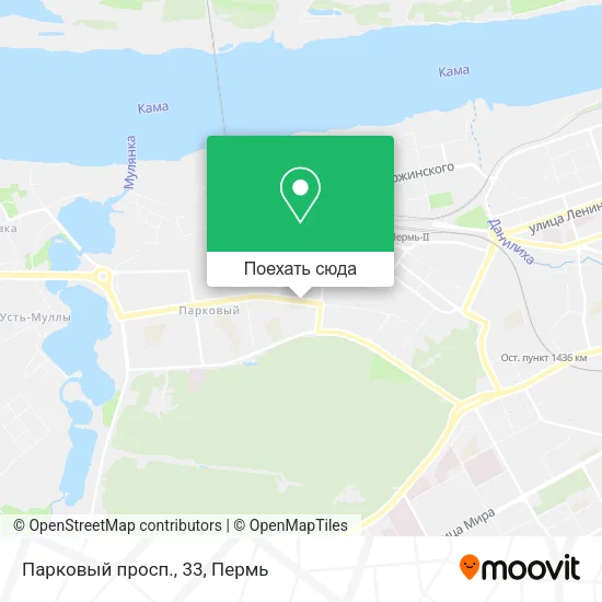 Карта Парковый просп., 33