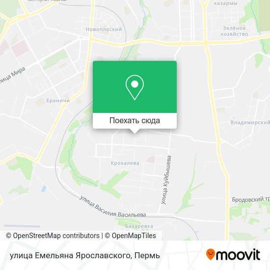 Карта улица Емельяна Ярославского