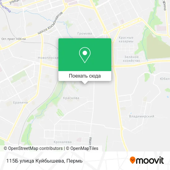 Карта 115Б улица Куйбышева