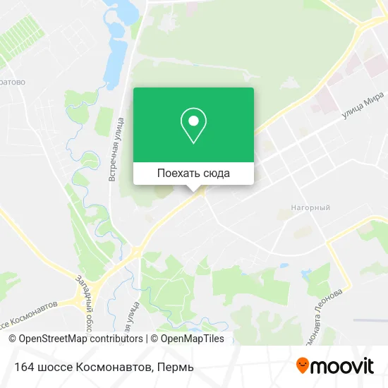 Карта 164 шоссе Космонавтов