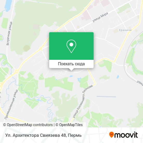 Карта Ул. Архитектора Свиязева 48