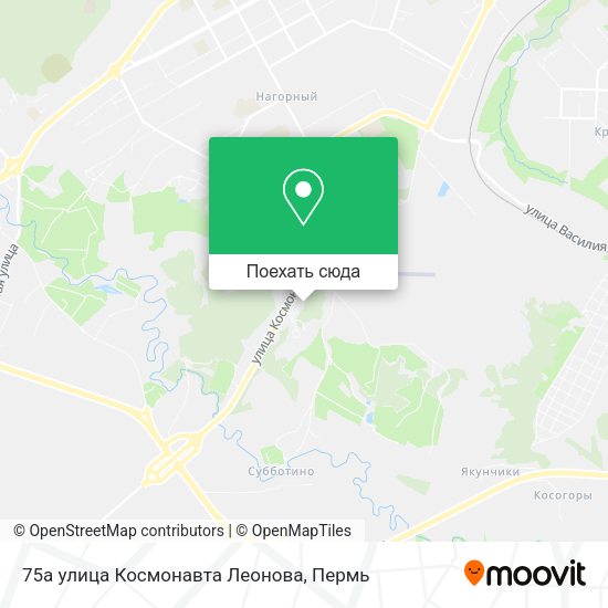 Карта 75а улица Космонавта Леонова