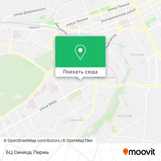 Карта БЦ Синица