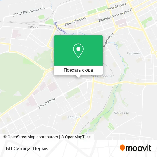 Карта БЦ Синица