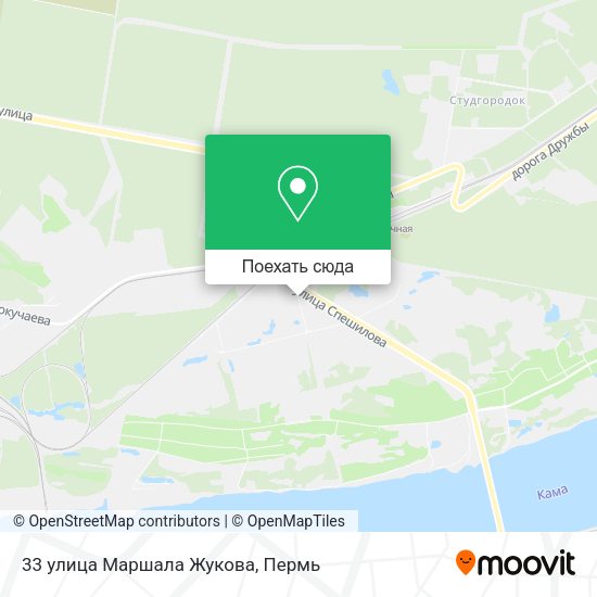 Карта 33 улица Маршала Жукова