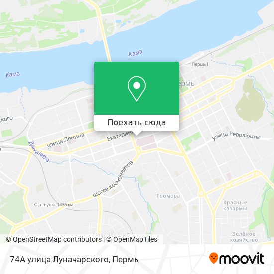 Карта 74А улица Луначарского