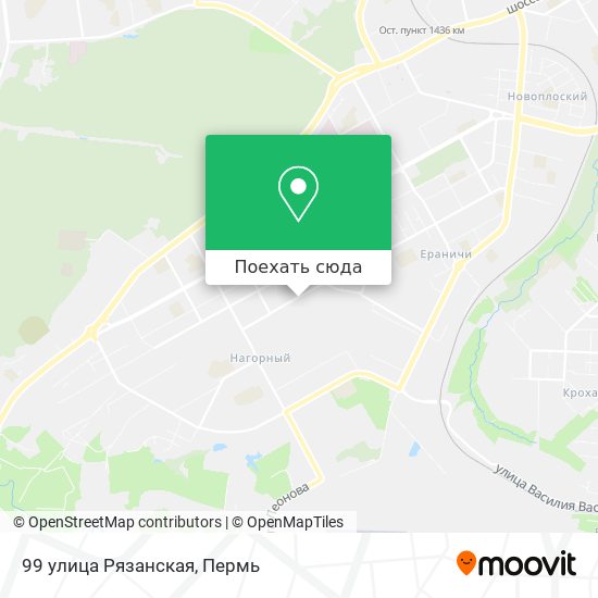 Карта 99 улица Рязанская