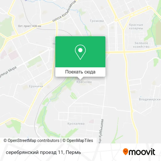 Карта серебрянский проезд 11