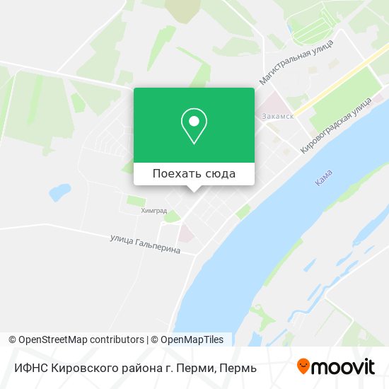 Карта ИФНС Кировского района г. Перми