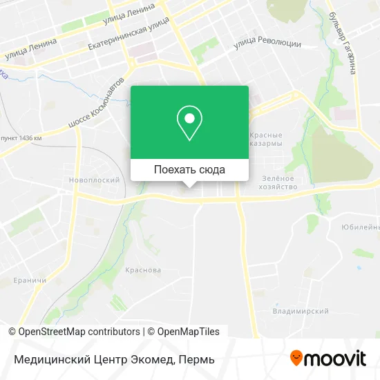 Карта Медицинский Центр Экомед