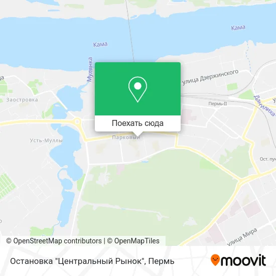 Карта Остановка "Центральный Рынок"