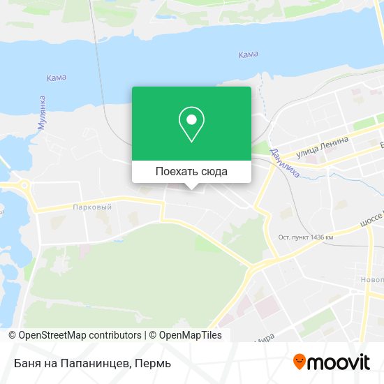 Карта Баня на Папанинцев