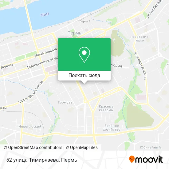 Карта 52 улица Тимирязева