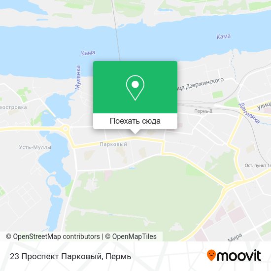 Карта 23 Проспект Парковый