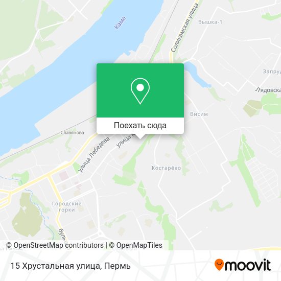 Карта 15 Хрустальная улица