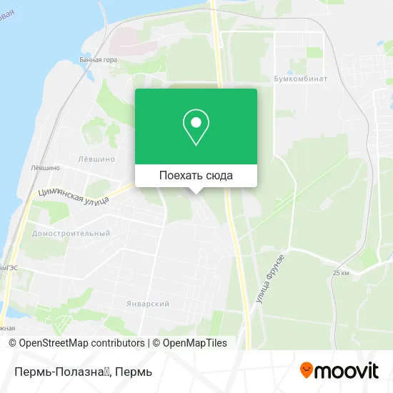Карта Пермь-Полазна🚍