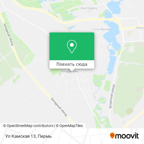 Карта Ул Камская 13