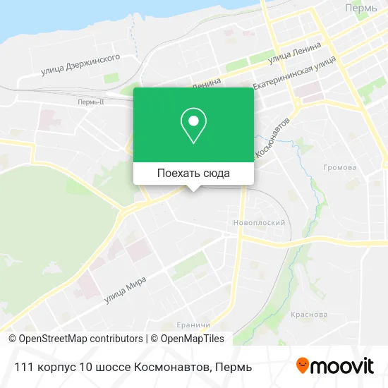 Карта 111 корпус 10 шоссе Космонавтов
