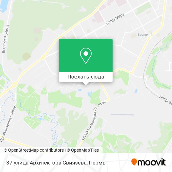 Карта 37 улица Архитектора Свиязева