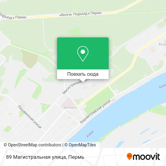 Карта 89 Магистральная улица