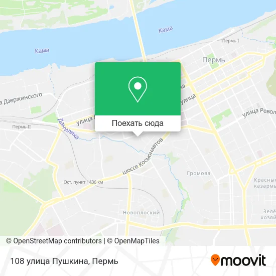 Карта 108 улица Пушкина