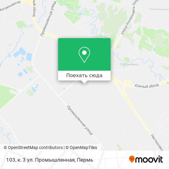 Карта 103, к. 3 ул. Промышленная