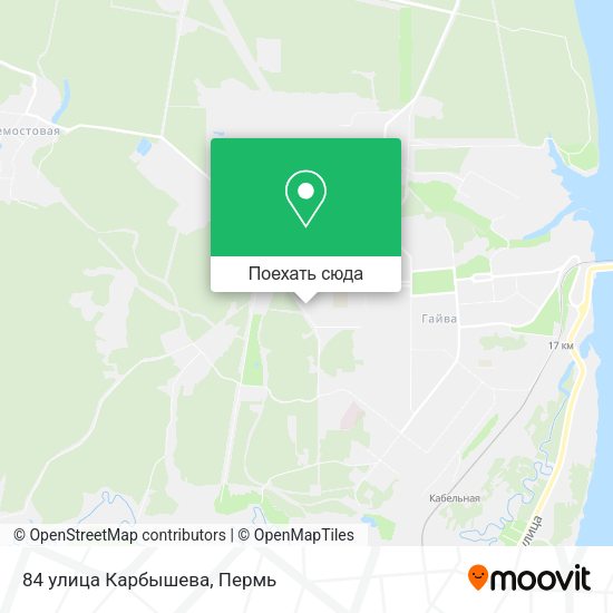 Карта 84 улица Карбышева