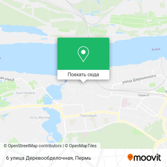 Карта 6 улица Деревообделочная