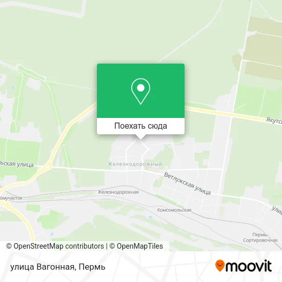 Карта улица Вагонная