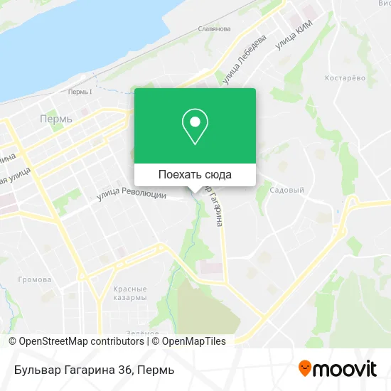 Карта Бульвар Гагарина 36