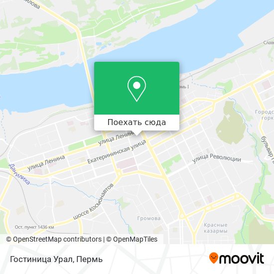 Карта Гостиница Урал