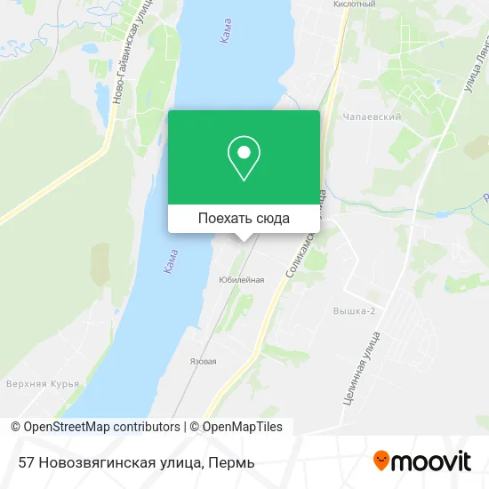 Карта 57 Новозвягинская улица