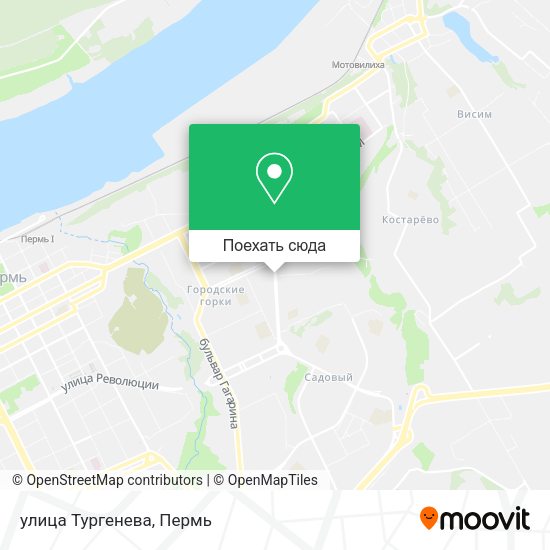 Карта улица Тургенева