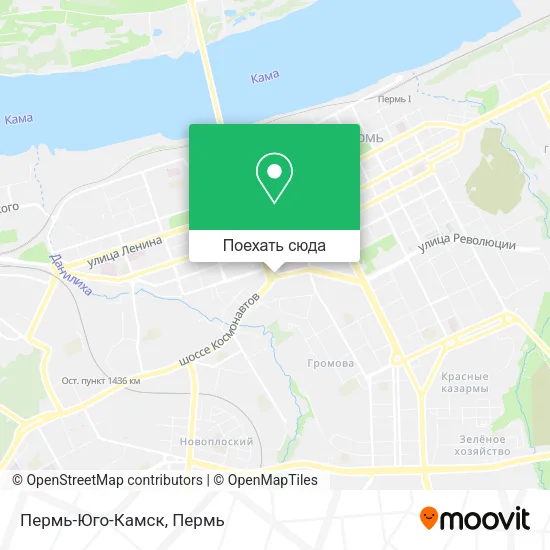 Карта Пермь-Юго-Камск