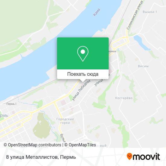 Карта 8 улица Металлистов