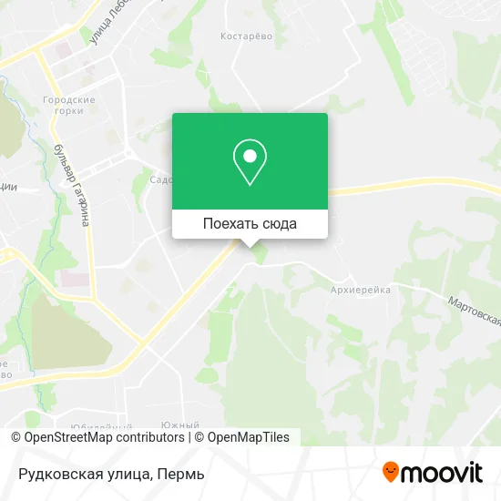 Карта Рудковская улица