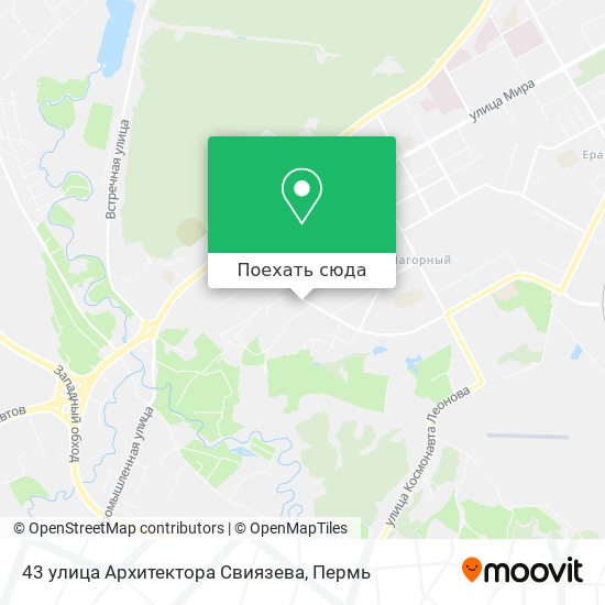 Карта 43 улица Архитектора Свиязева