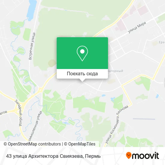 Карта 43 улица Архитектора Свиязева
