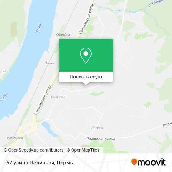 Карта 57 улица Целинная