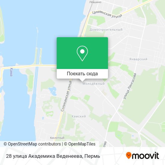 Карта 28 улица Академика Веденеева