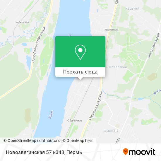 Карта Новозвягинская 57 к343